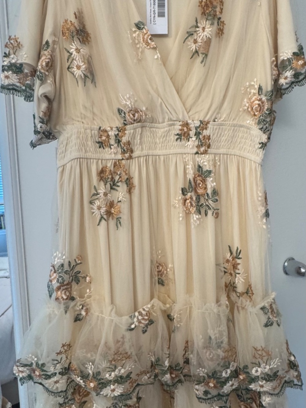 Baltic Born Cynthia Midi Dress | Cream Floral Size 1XL - Picture 7 of 7